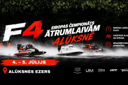 Alūksnē Eiropas čempionāts F4 ātrumlaivām